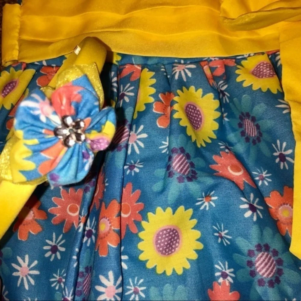 5 for $25 ❄️ Girls 2T/3T Floral Summer Sun Dress‎ and Matching Headband NEW